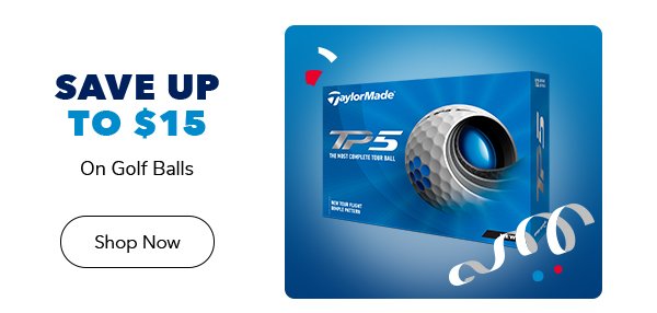 Save up to \\$15 on golf balls