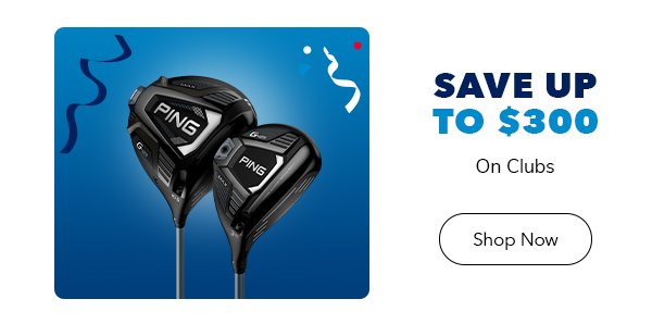 Save up to \\$300 on golf clubs