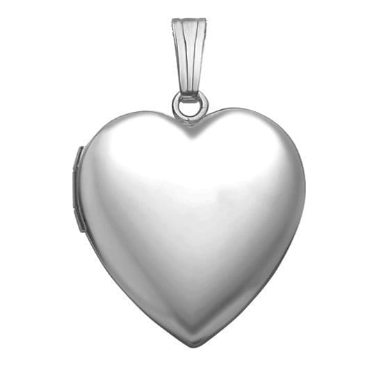 Image of Build Your Own Sterling Silver 2-Picture Heart Locket