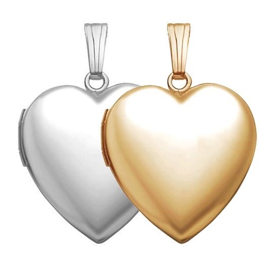 Image of Build Your Own Gold 2-Picture Heart Locket