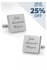 Engraved Cufflinks