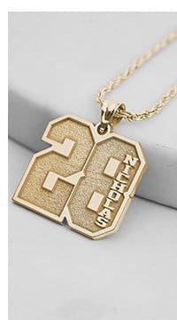 Name and Number Necklace