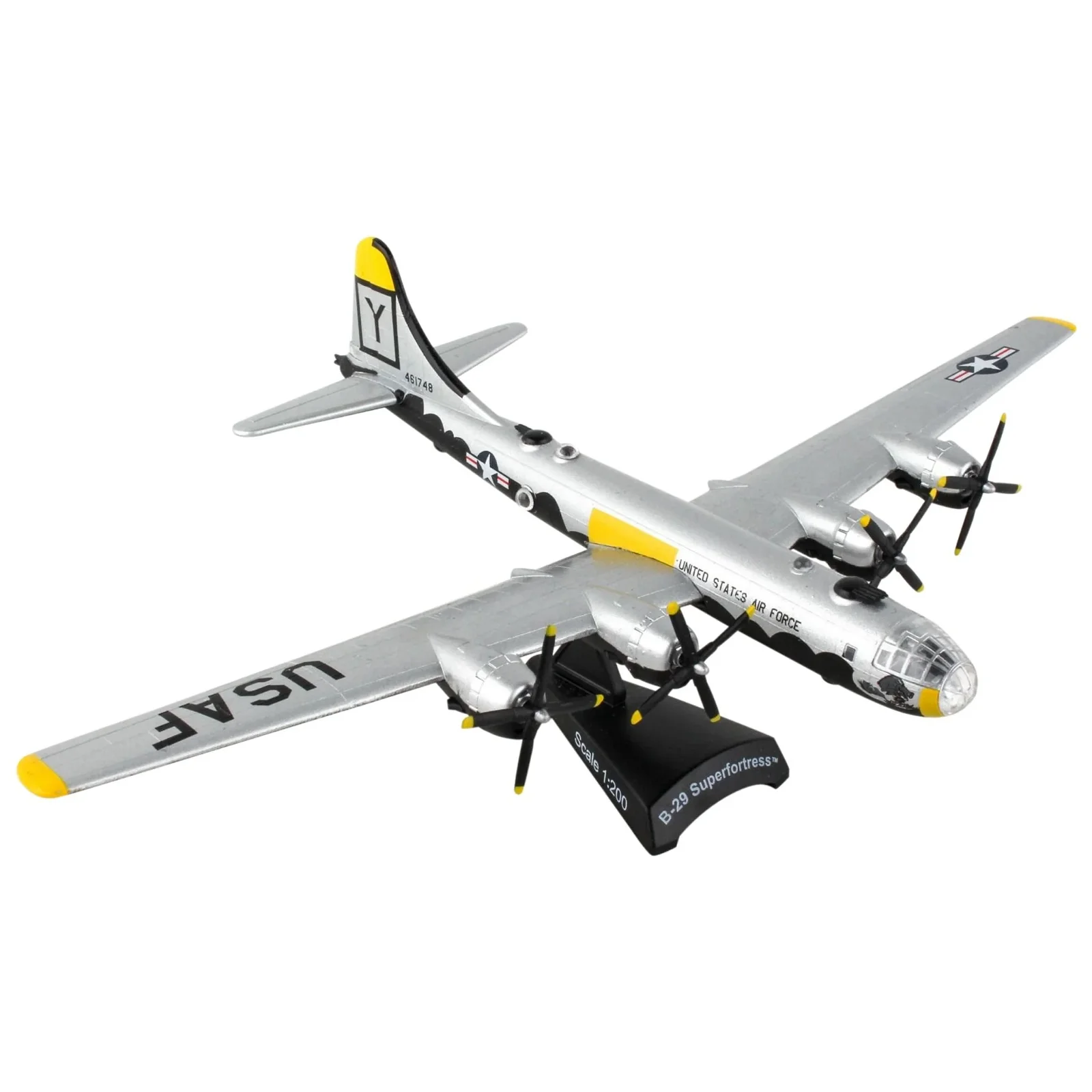 Image of Postage Stamp B-29 Superfortress <br> 1/200 Hawg Wild Die-Cast Metal <br> Model Aircraft