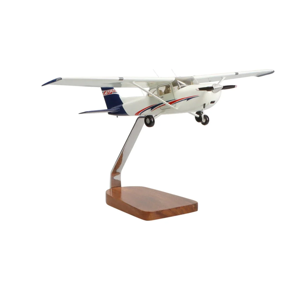 Image of ATP Cessna® 172 Skyhawk Clear Canopy Large Mahogany Model