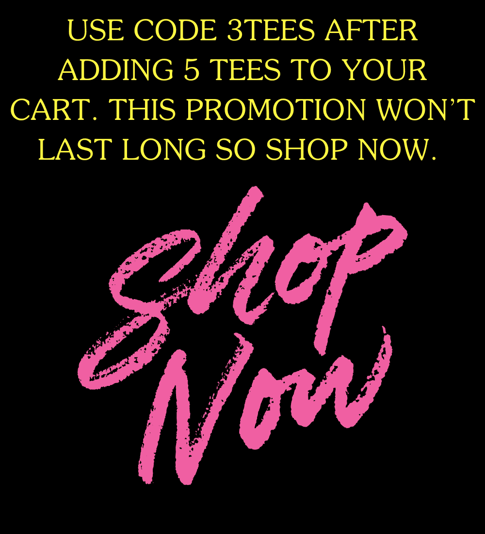 Eye-catching ad for piper low's ''Buy 2, Get 3 Free'' deal on stylish tees and tanks.