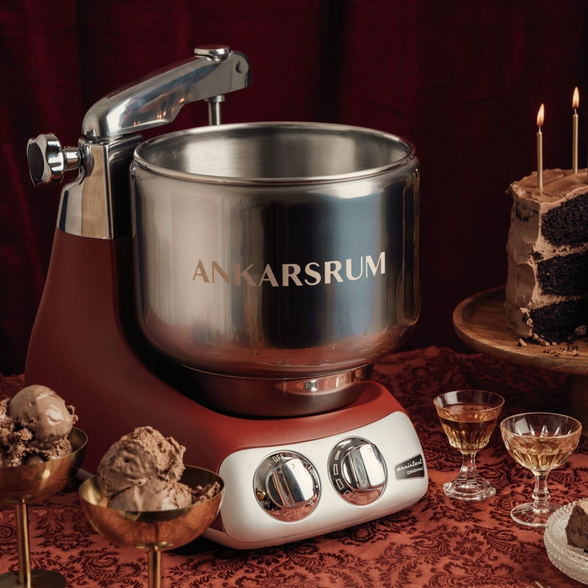 Ankarsrum mixer: Rustic Maroon