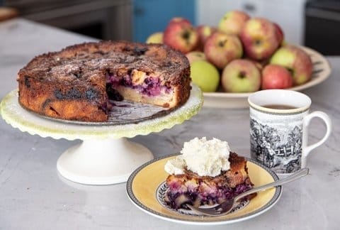 OvaEasy eggs in blueberry cake