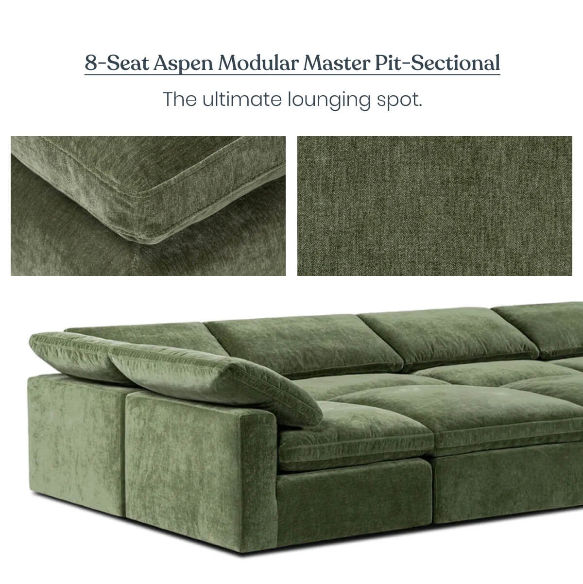 8-Seat Aspen Modular Master Pit-Sectional