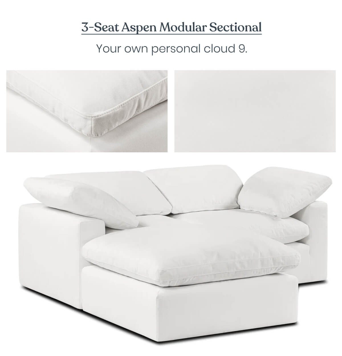 3-Seat Aspen Modular Sectional 