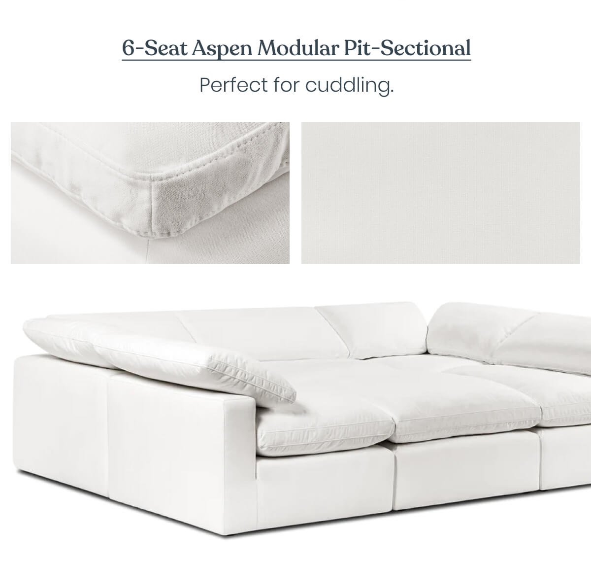 6-Seat Aspen Modular Pit-Sectional 