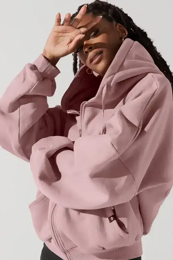 Image of Zip Cloud Hoodie - Blush