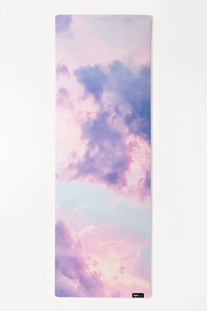 Image of Vegan Suede Yoga Mat - Heart in the Clouds