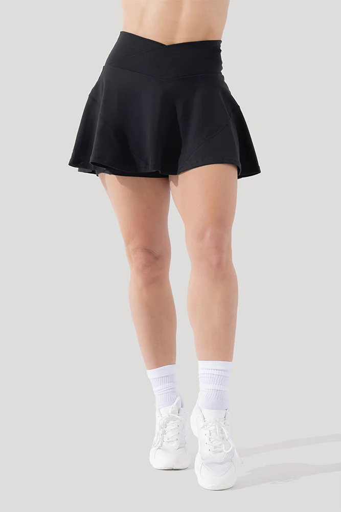 Image of Crisscross Hourglass® Twirl Skort - Black