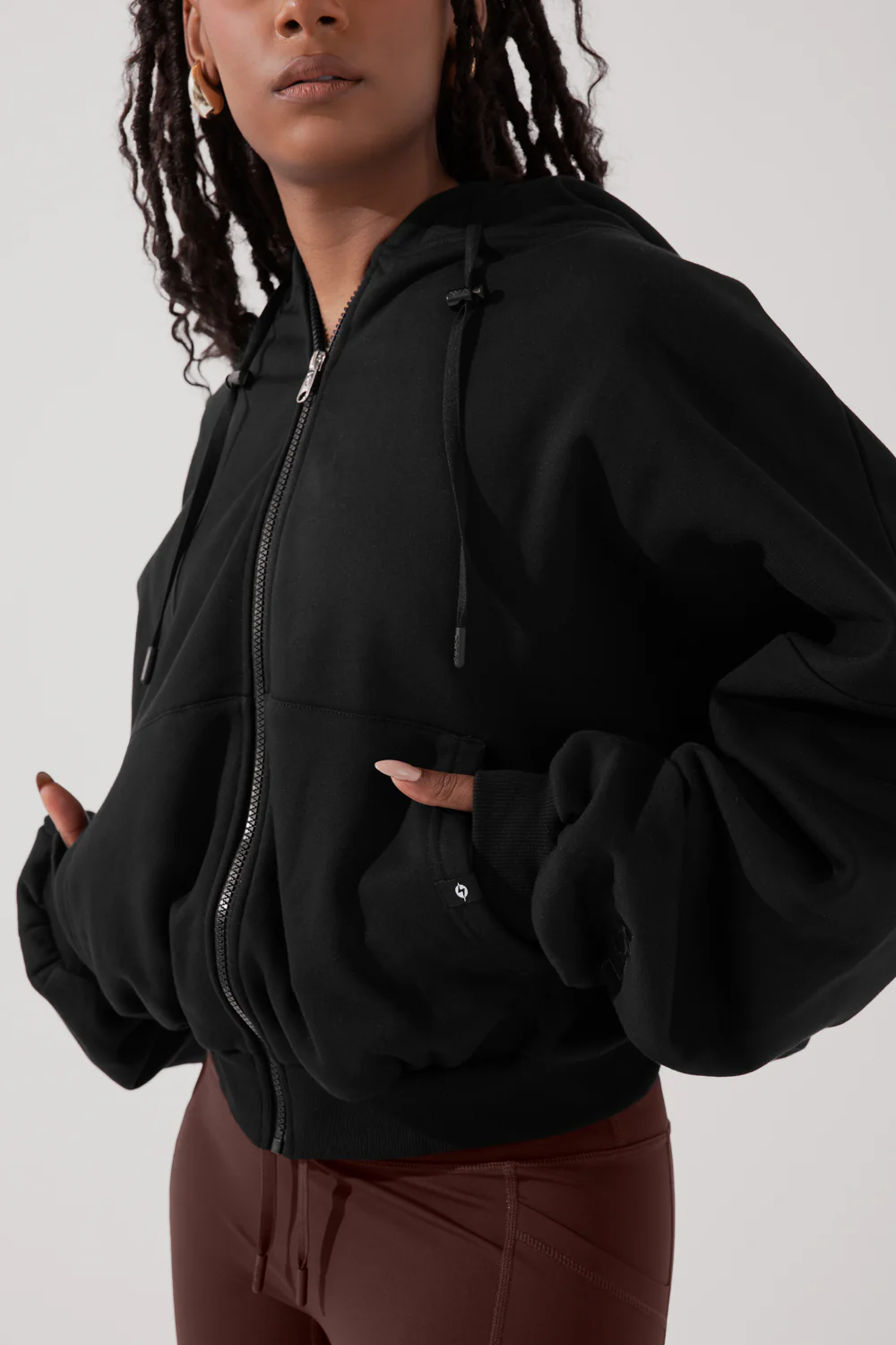 Image of Zip Cloud Hoodie - Black