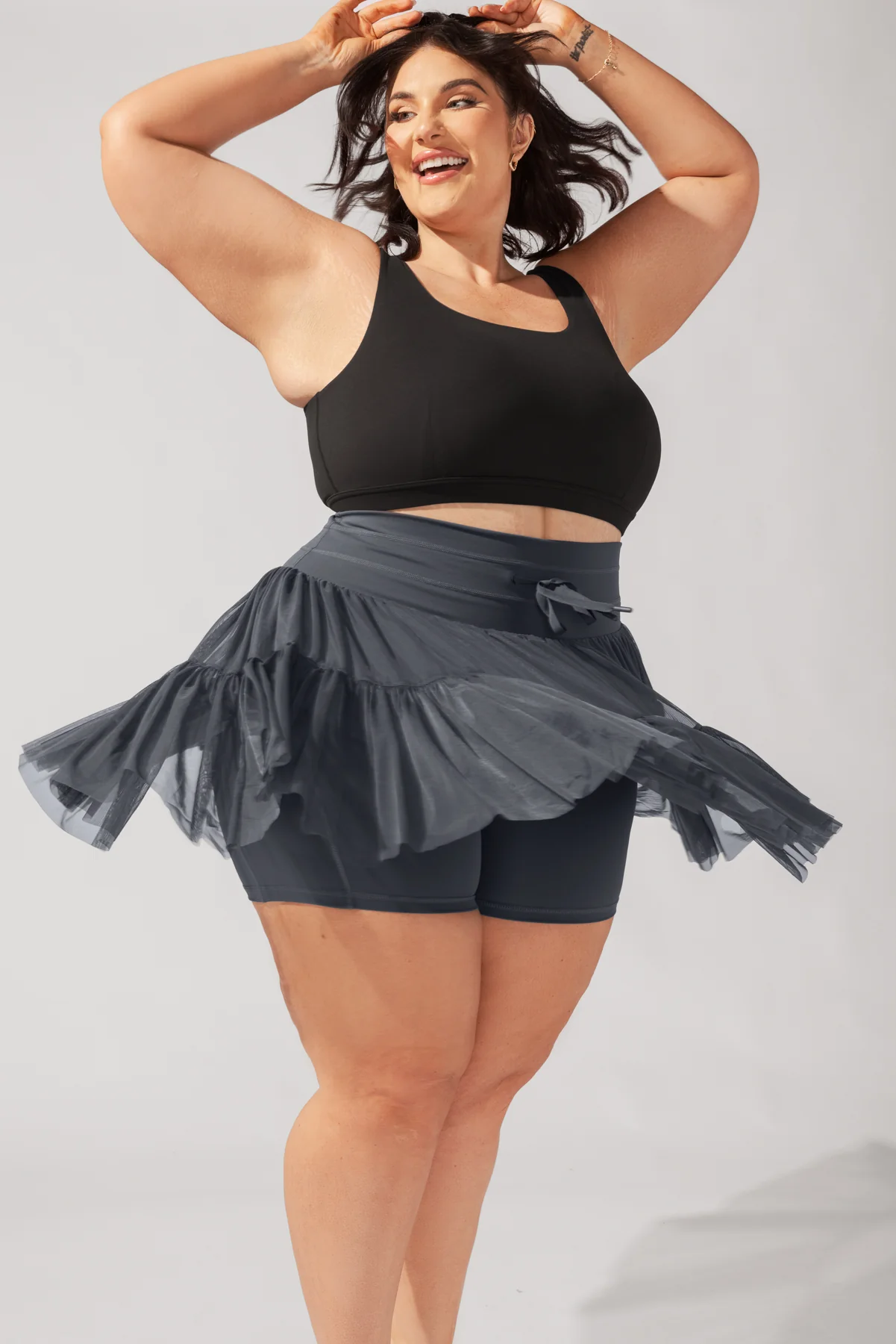 Image of Pirouette Skort - Smoky Grey