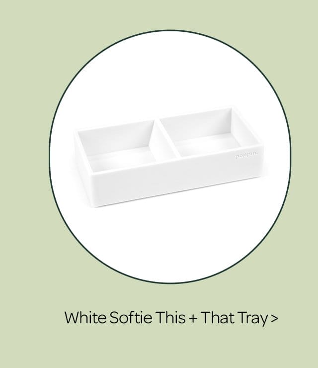 White Softie This + That Tray