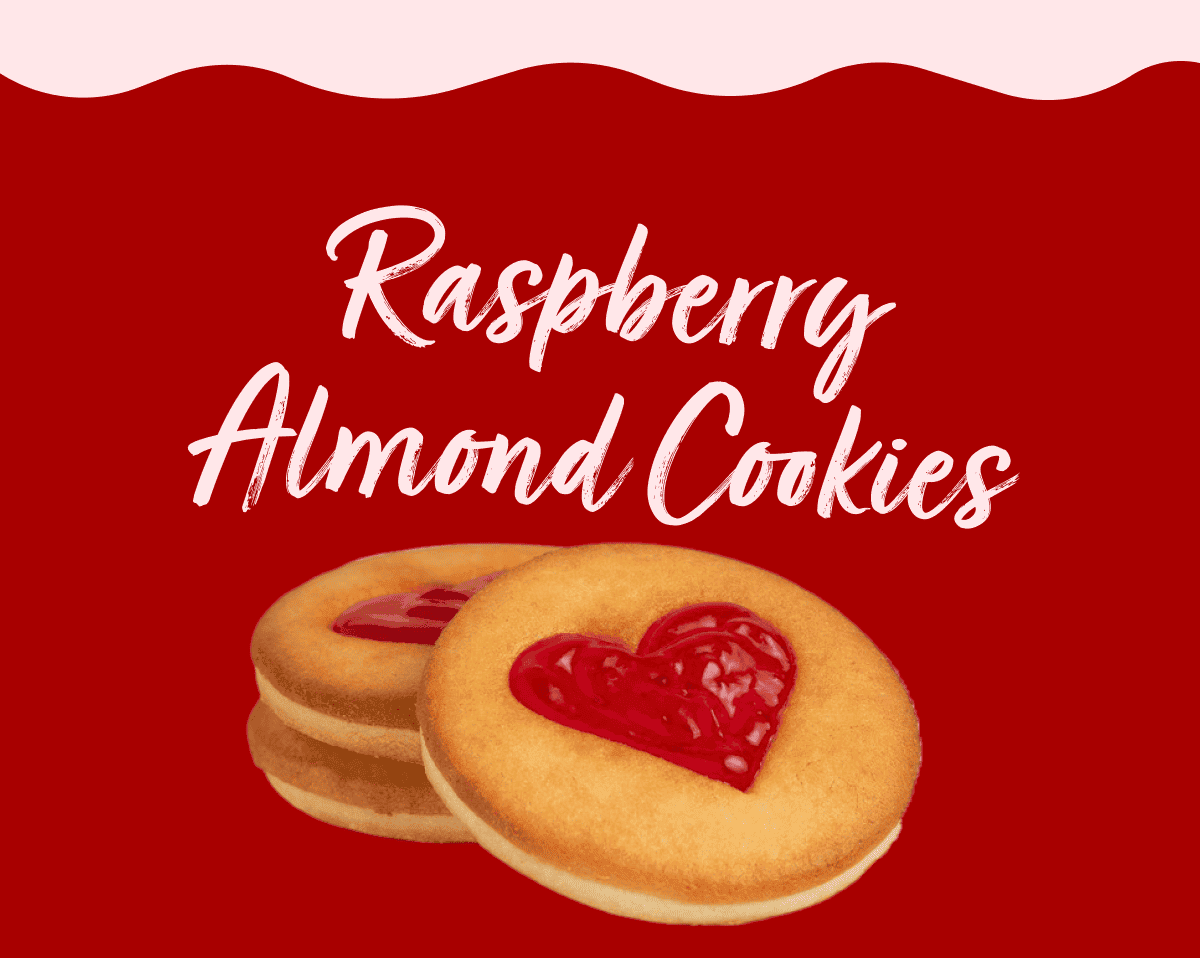 Raspberry Almond Cookies