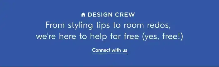 Design Crew. Connect with us