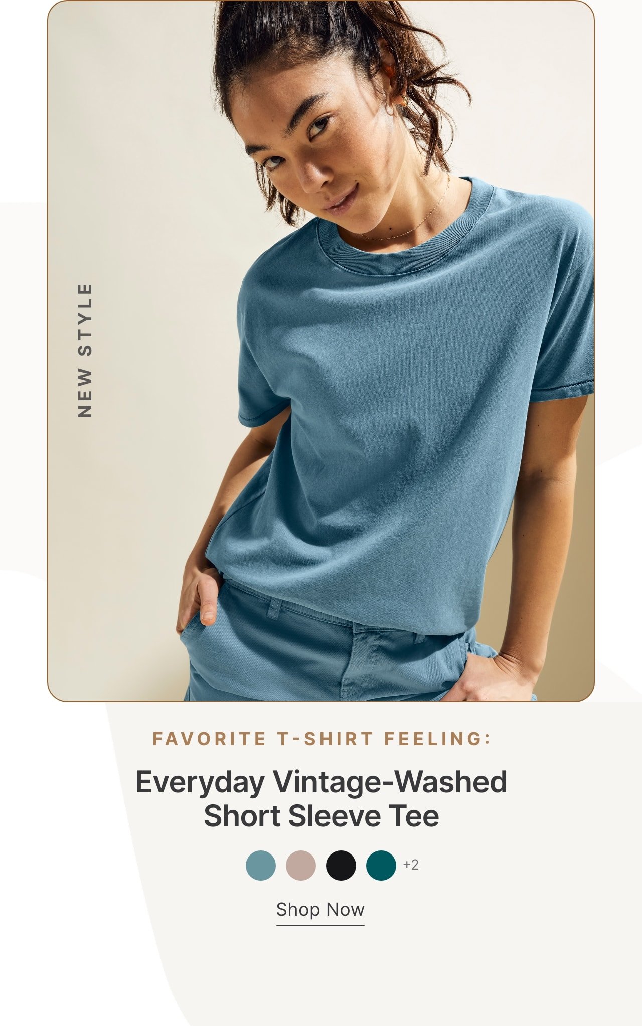 Everyday Vintage-Washed Short Sleeve Tee