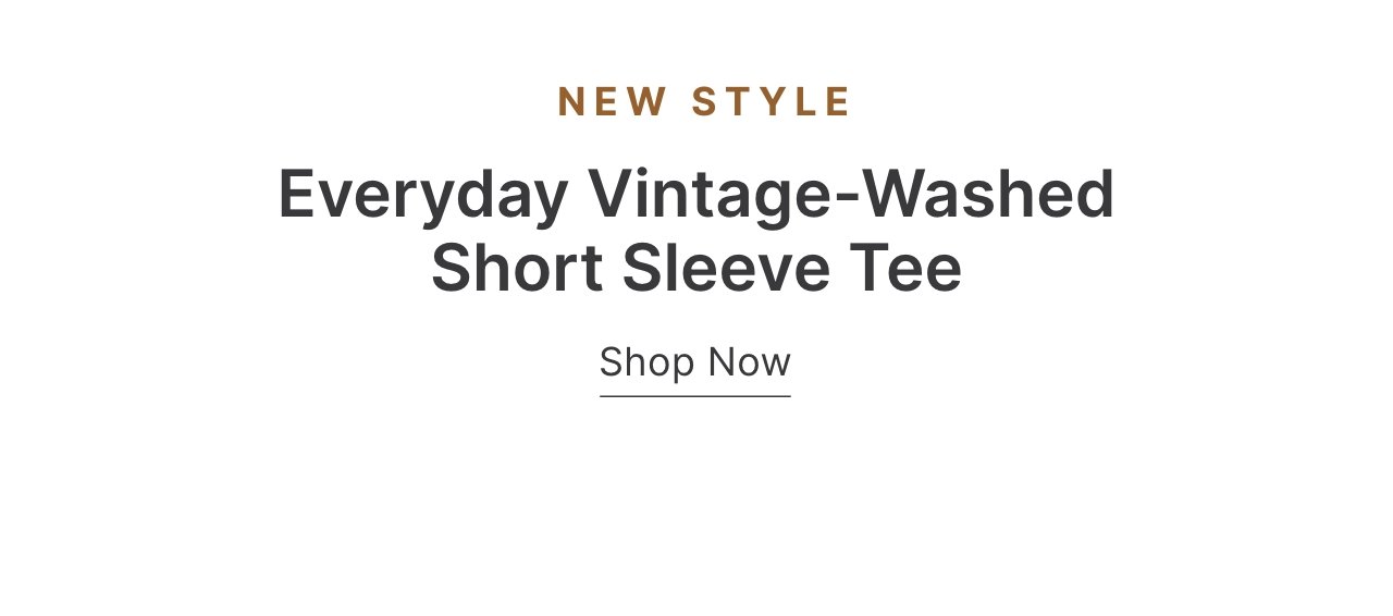 Everyday Vintage-Washed Short Sleeve Tee