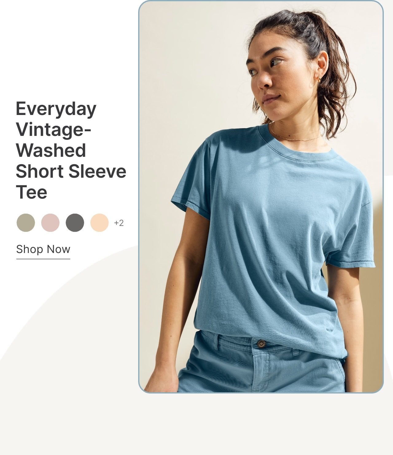 Everyday Vintage-Washed Short Sleeve Tee