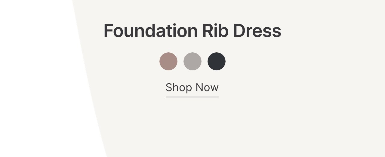 Foundation Rib Dress