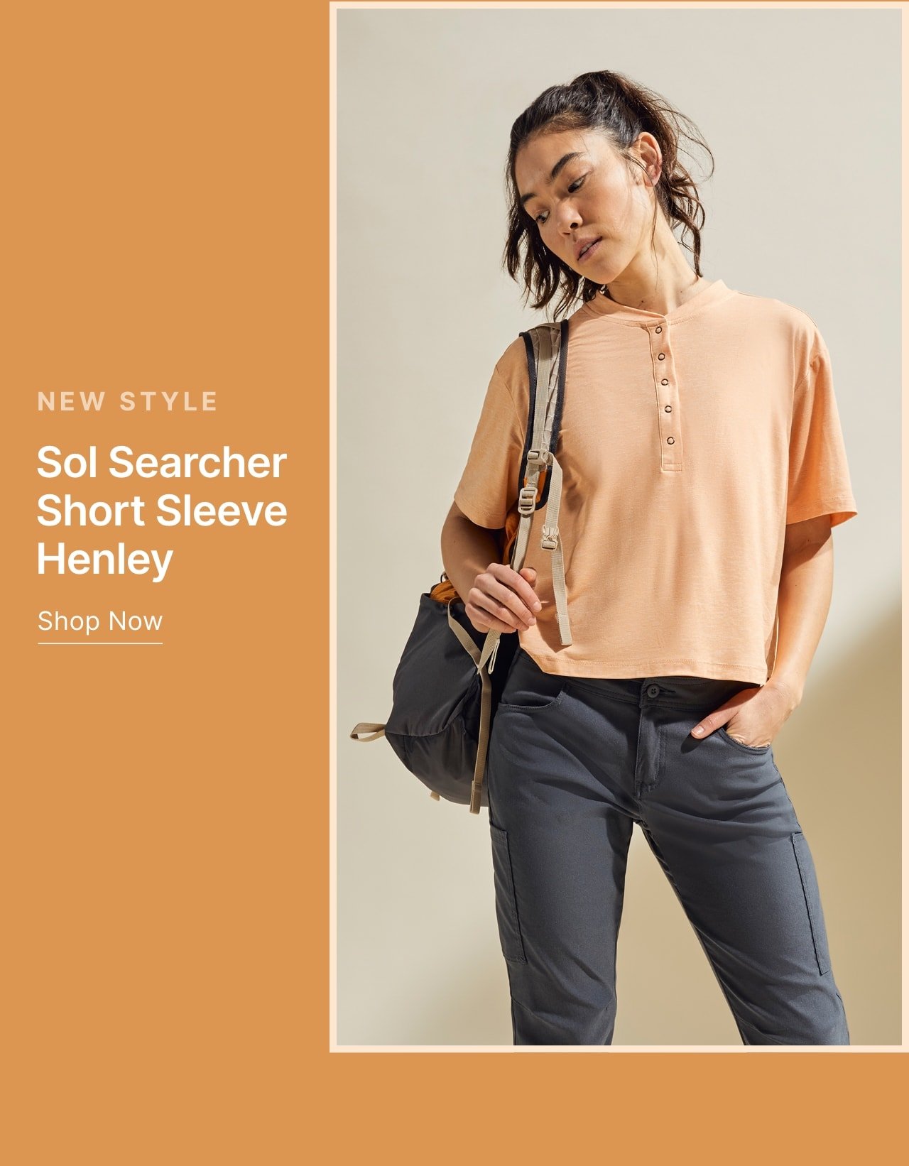 Shop Sol Searcher Short Sleeve Henley