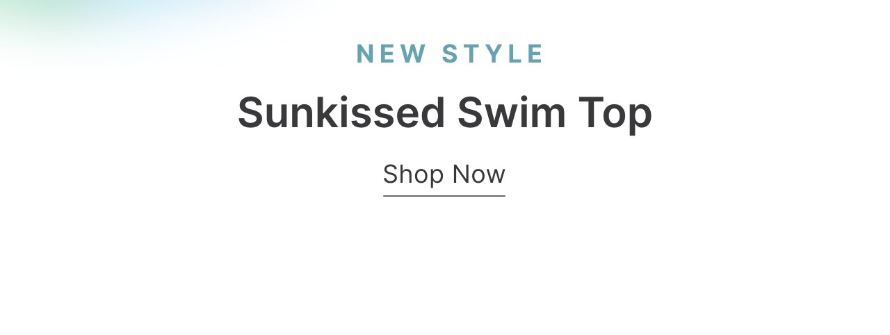 Sunkissed Swim Top