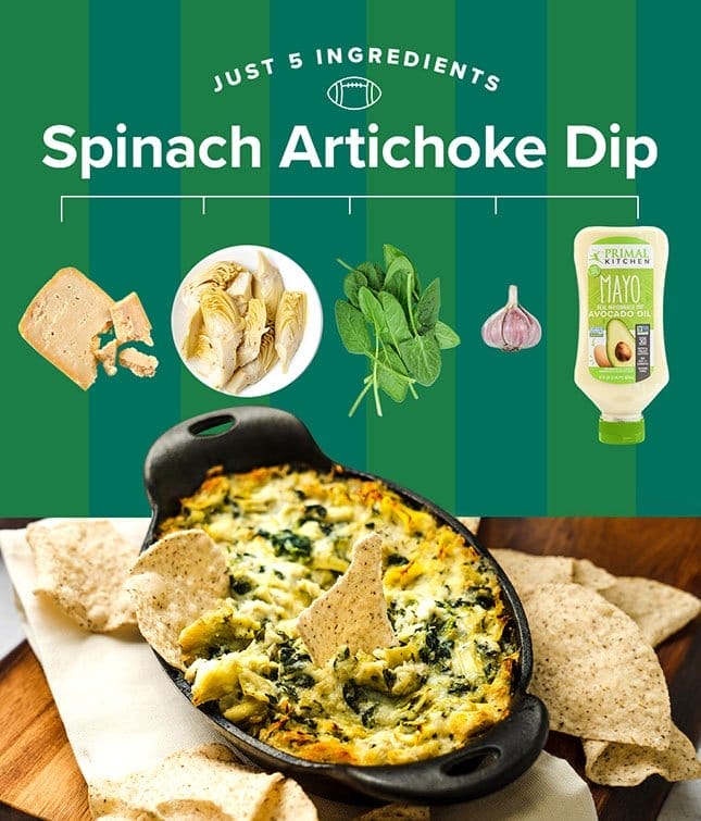 Just 5 Ingredients: Spinach Artichoke Dip