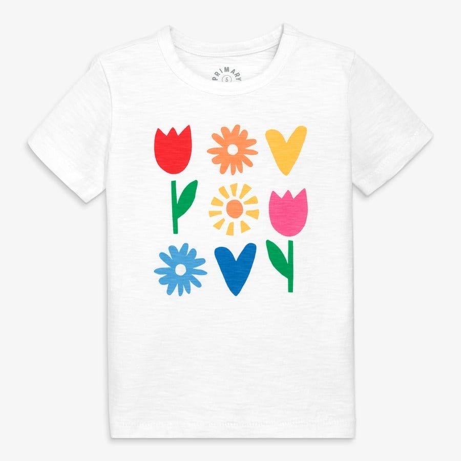 Rainbow garden party tee