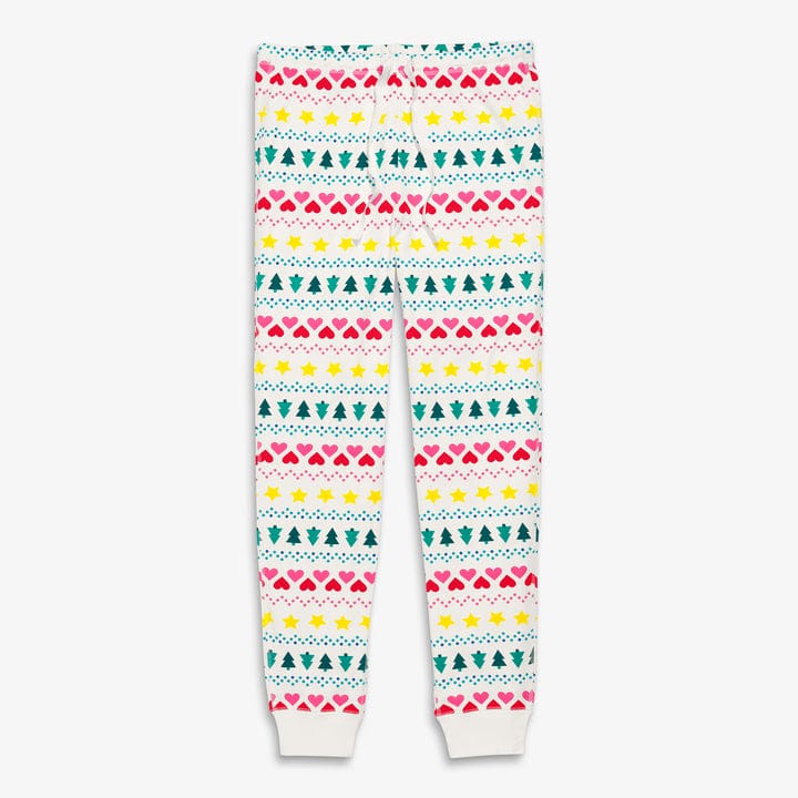 Clearance fit 2 grown-ups organic pj pant in fair isle