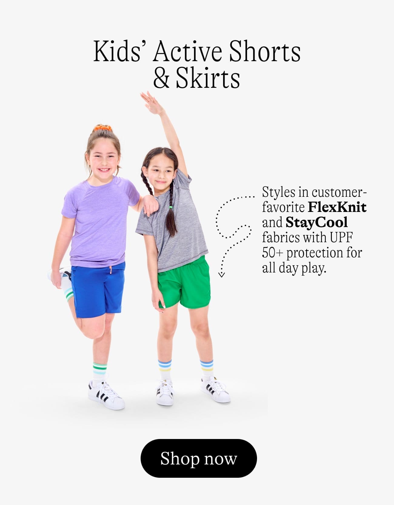 Kids’ Active Shorts & Skirts
