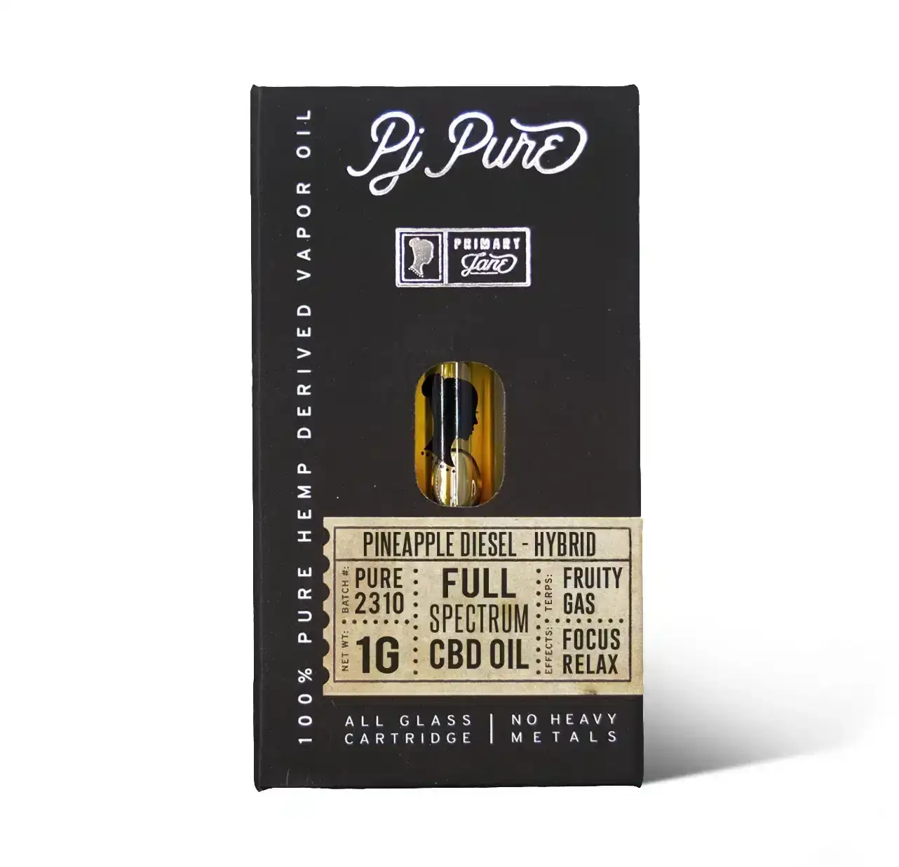 Image of PJ Pure Distillate | 1G Full Spectrum CBD Vape - Pineapple Diesel