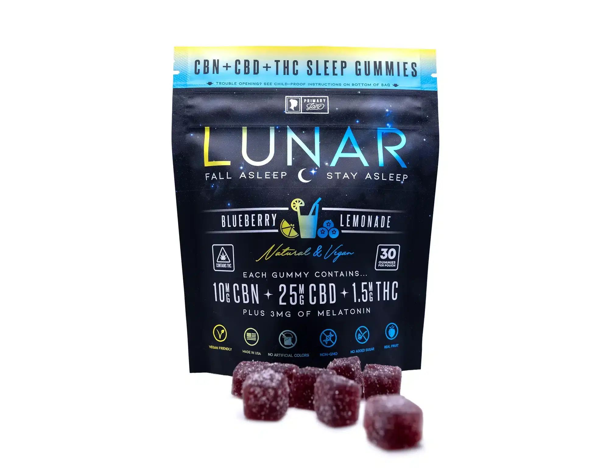 Image of LUNAR Sleep CBD + CBN Gummies