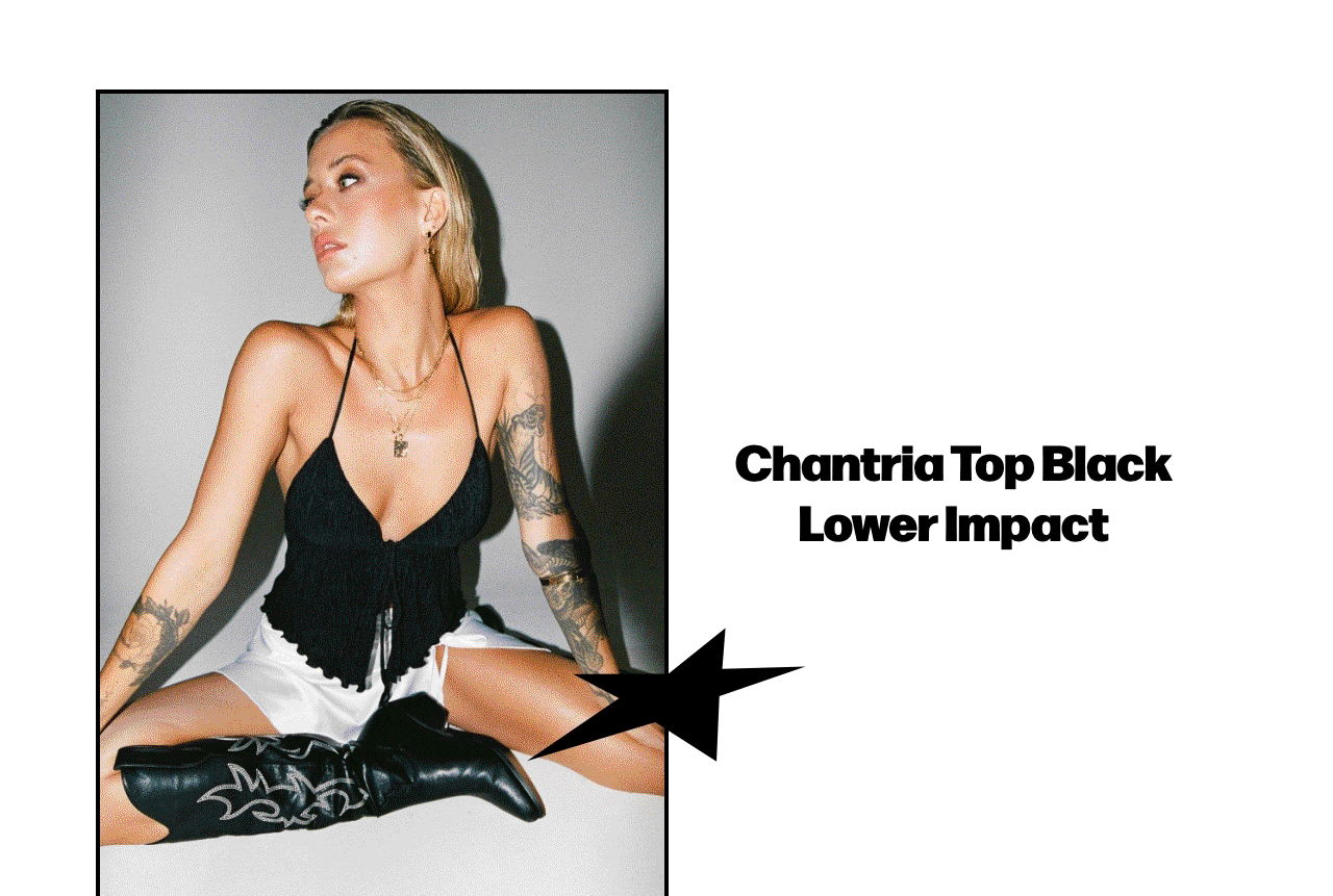 40% off the chantria top in black