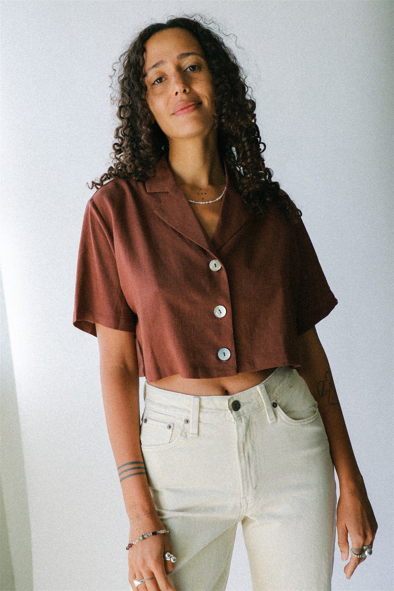 Image of Russet Brown Malta Shirt<br>Now \\$47.60