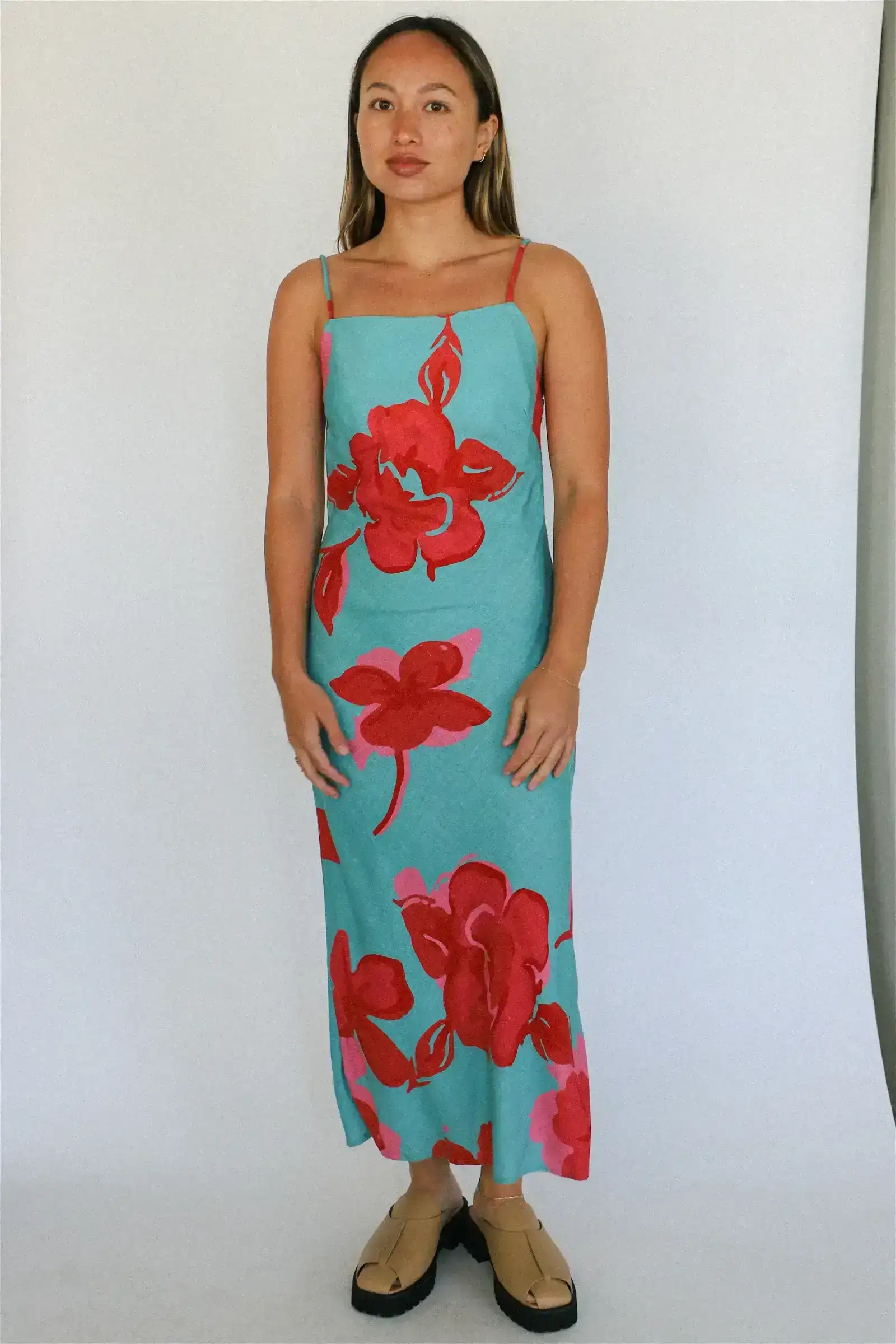 Image of Inferna Floral Midi Dress