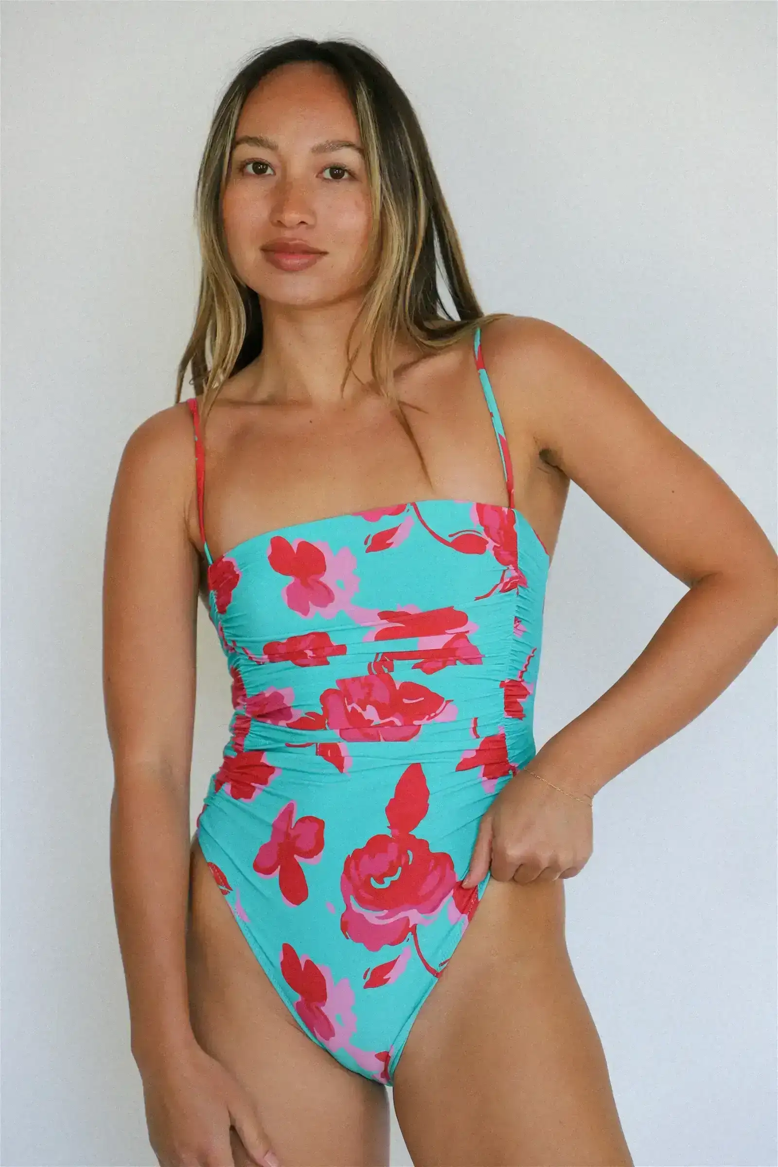 Image of Inferna Floral Scrunched One Piece