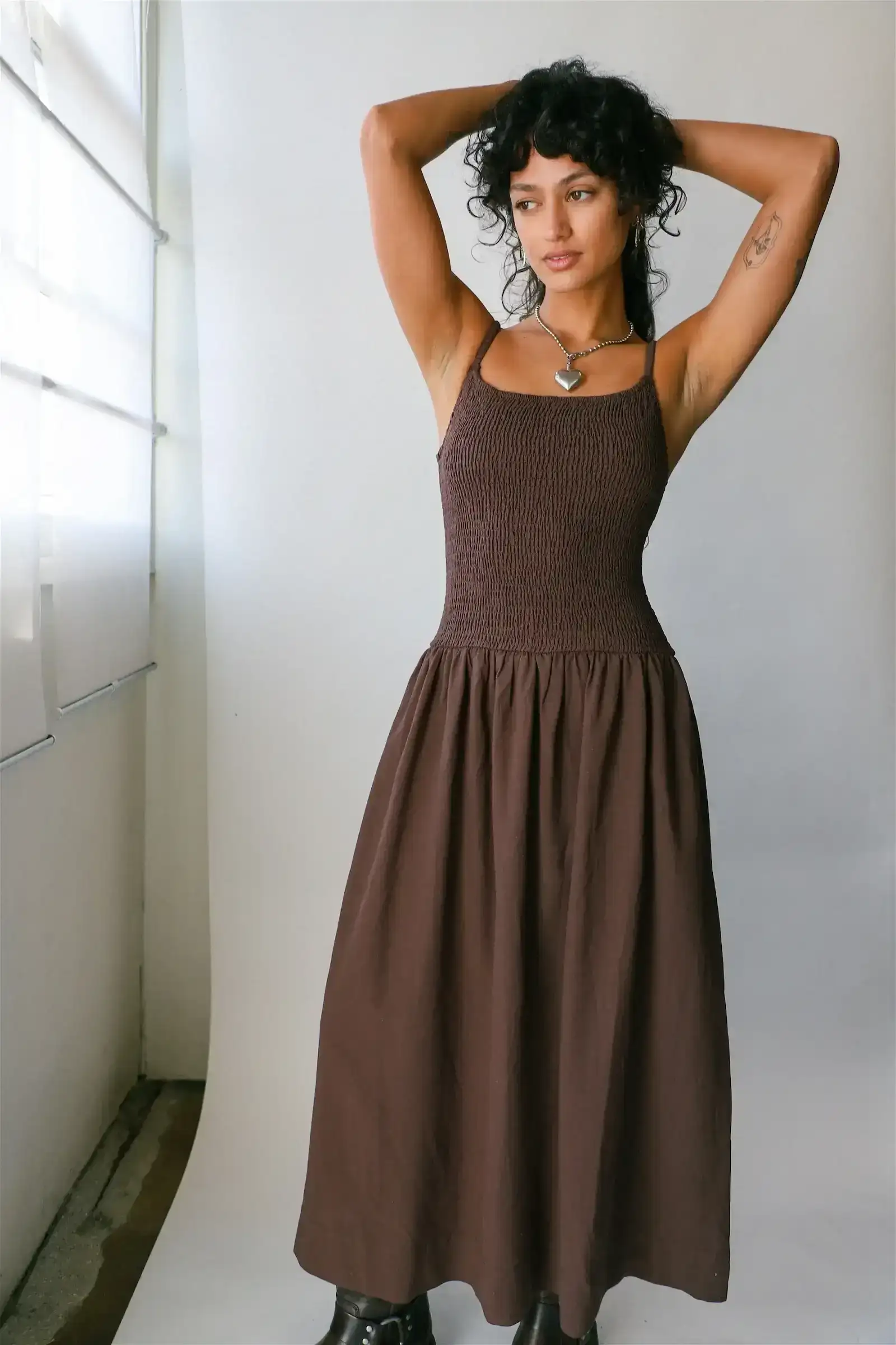 Image of Chestnut Marcella Dress