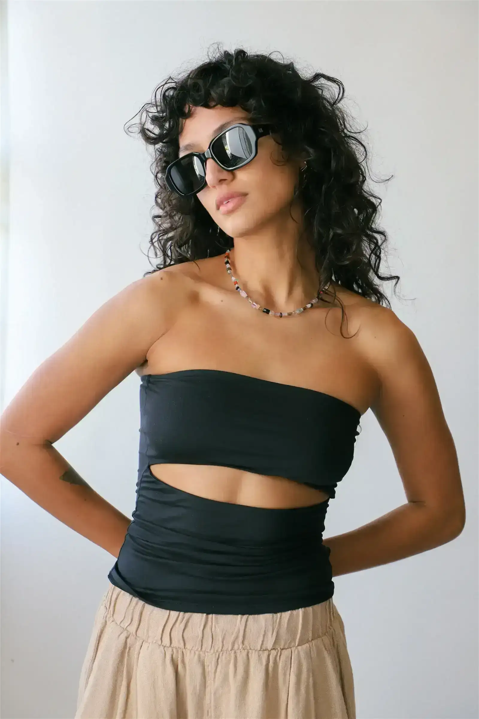 Image of Black Farra Tube Top