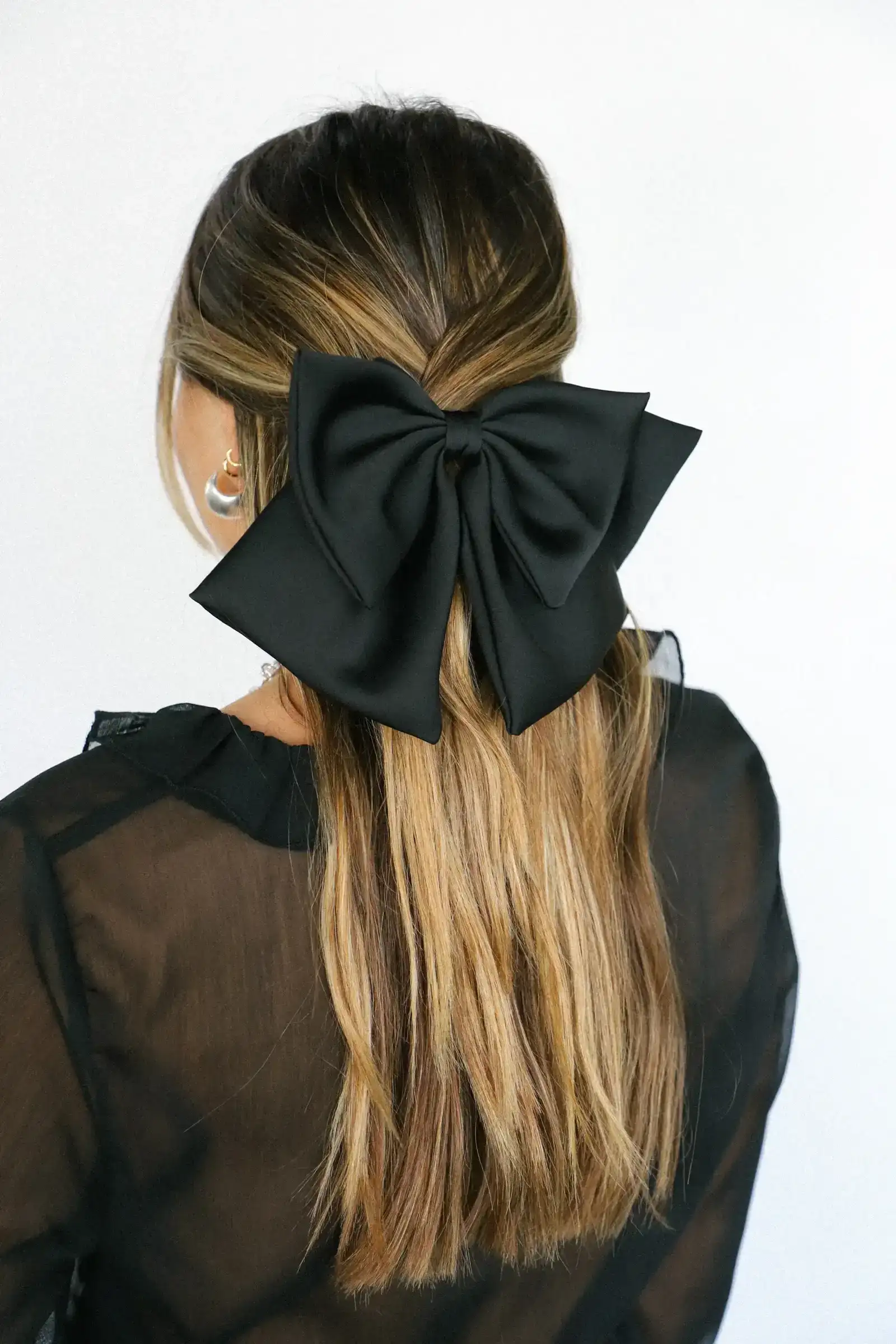 Image of Black Bow Barrette