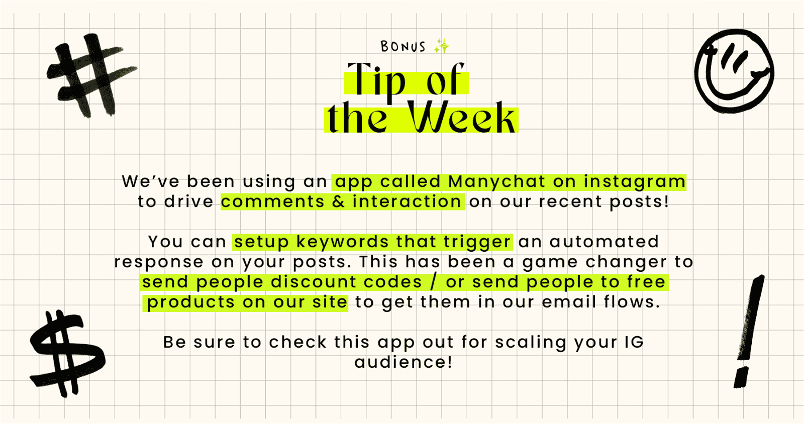 Quick tip of the week!