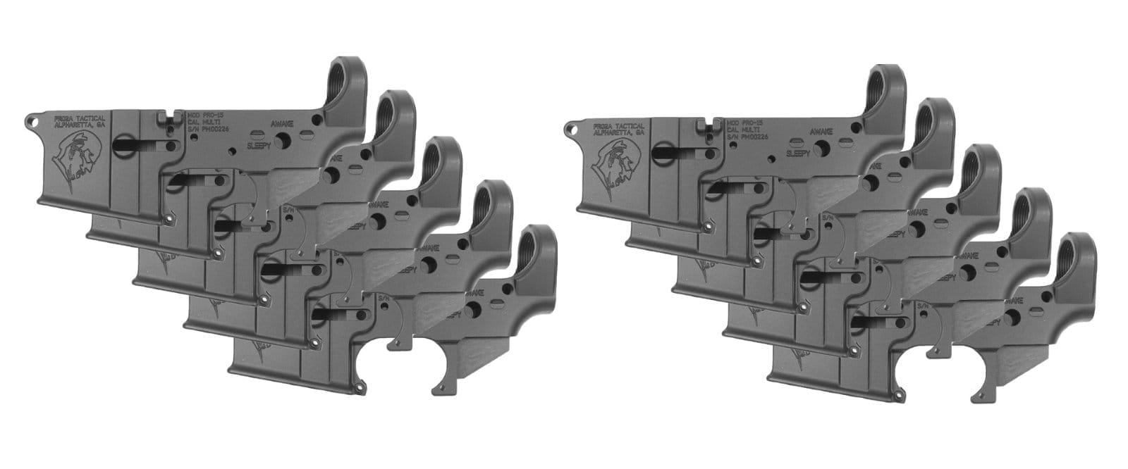 Image of Pro2A "Sleepy Joe" AR-15 Stripped Lower Receiver - 10 PACK