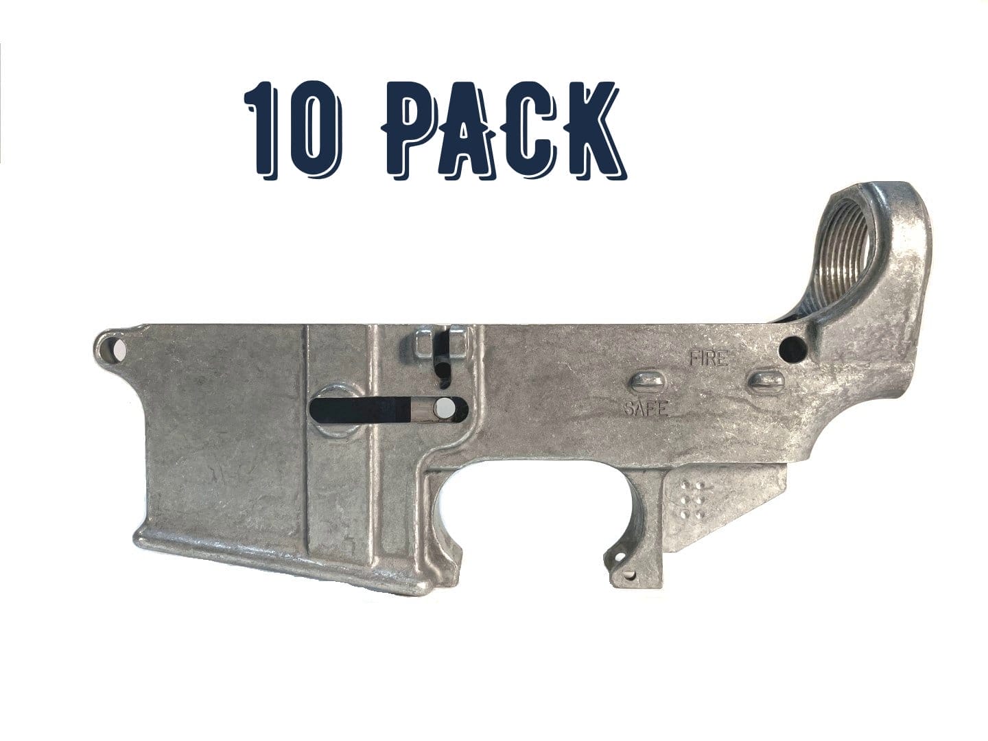 Image of 80% AR-15 Lower Receiver - RAW - 10 PACK