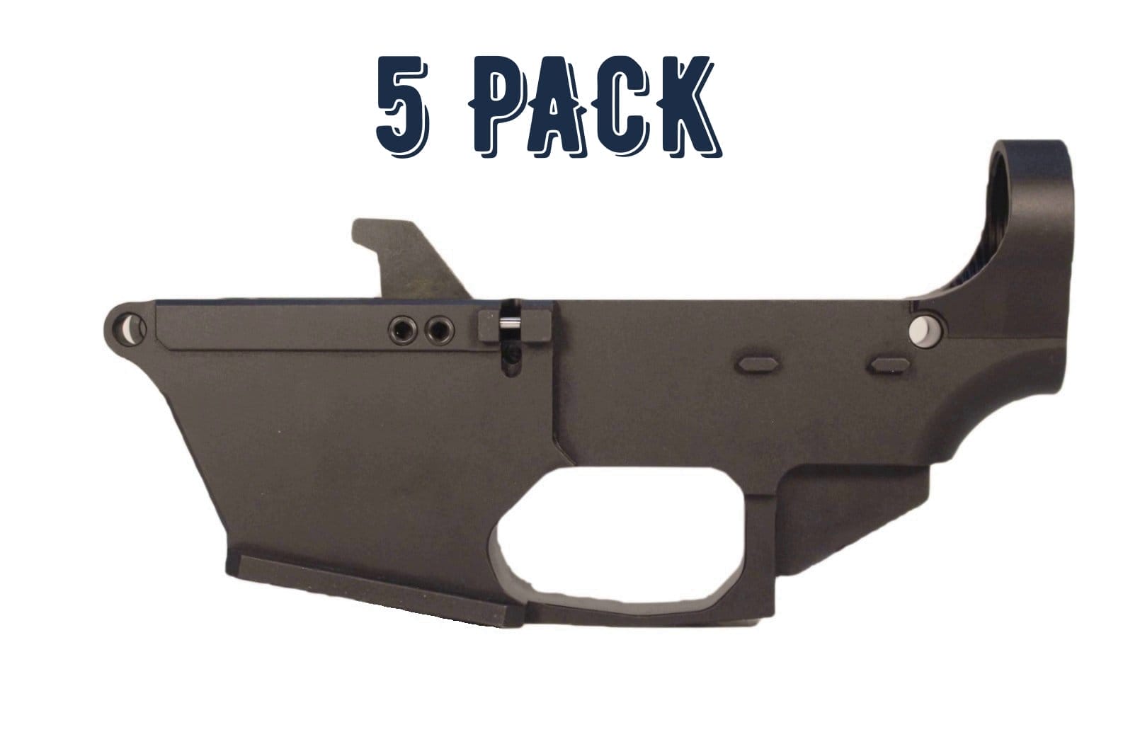 Image of 9mm / 40 S&W 80% AR-9 Lower Receiver - BLACK- Glock Compatible - 5 PACK