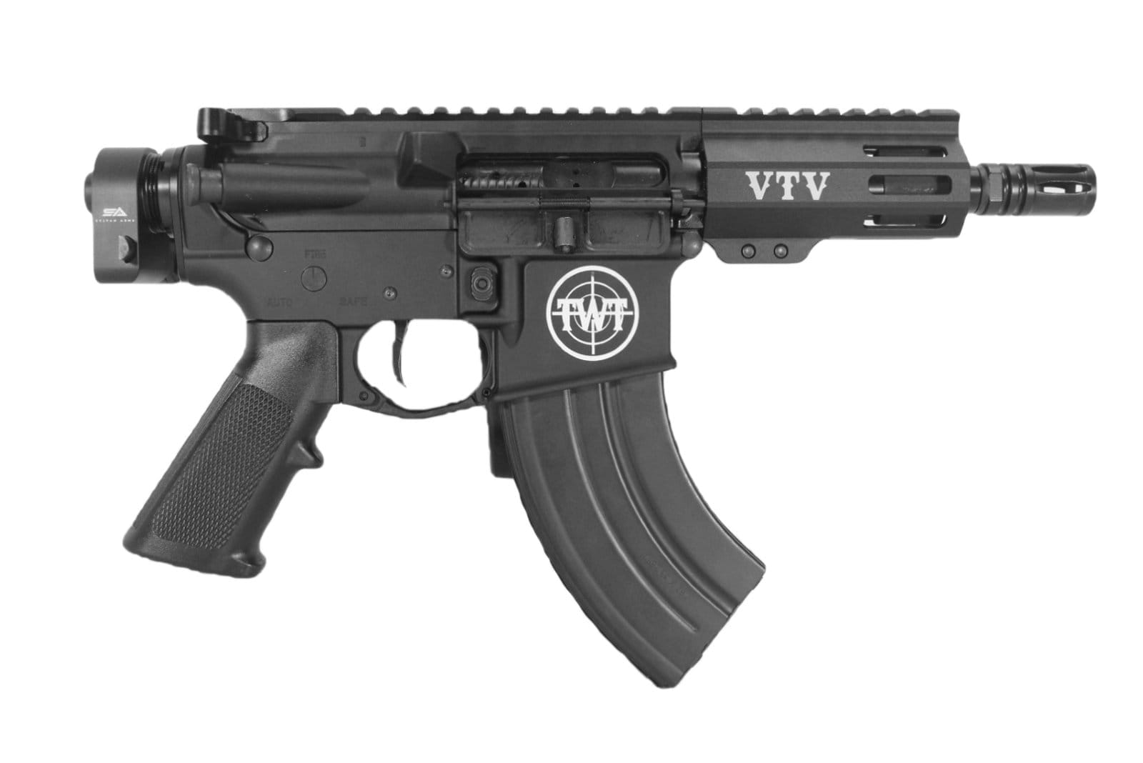 Image of The "Bagger Blaster" 5" 7.62x39 M-LOK AR-15 Pistol - V-Twin Visionary Special Edition 