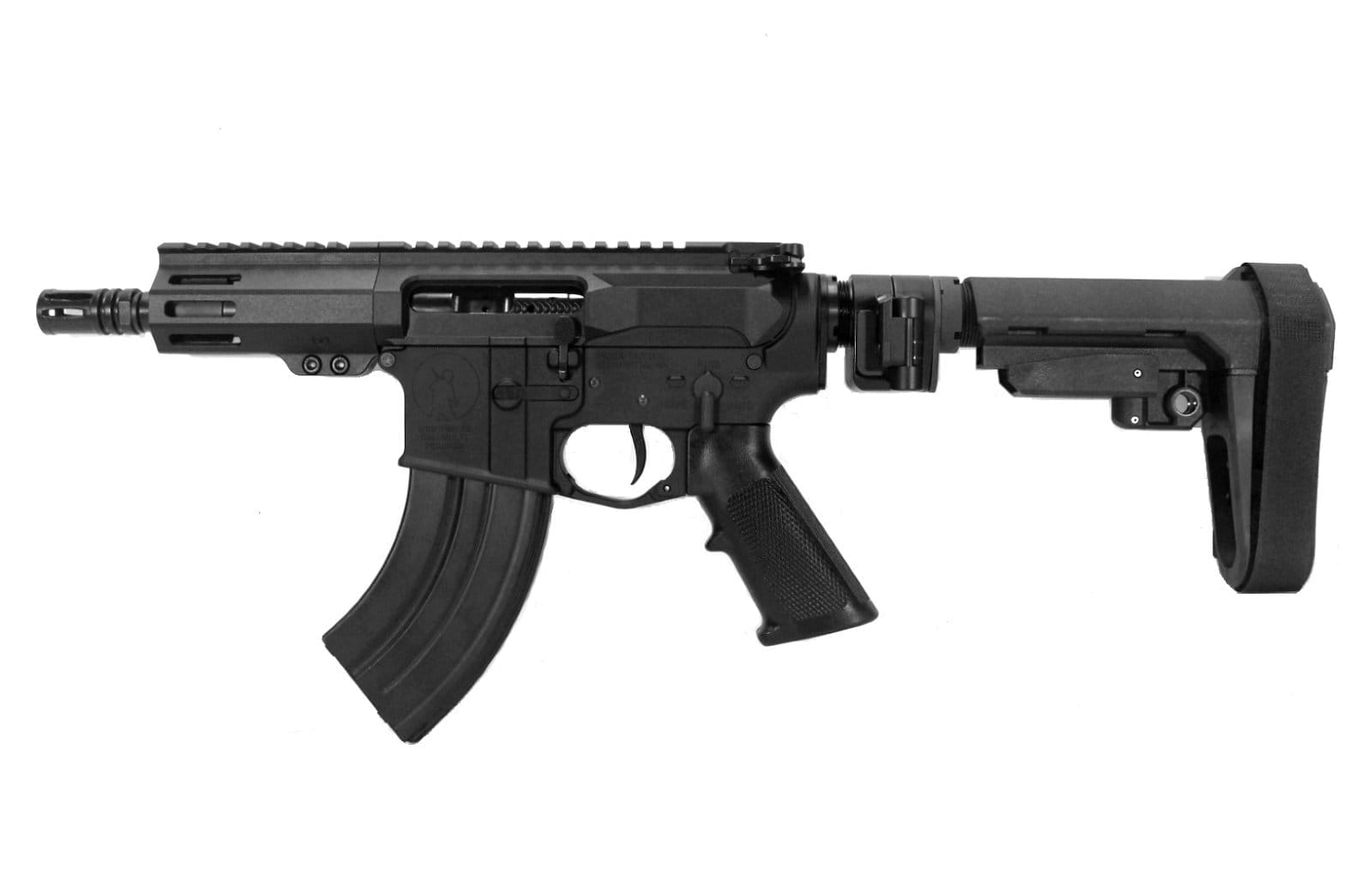 Image of The "Bagger Blaster" LEFT HAND 5" 7.62x39 M-LOK AR-15 Pistol - V-Twin Visionary Special Edition 