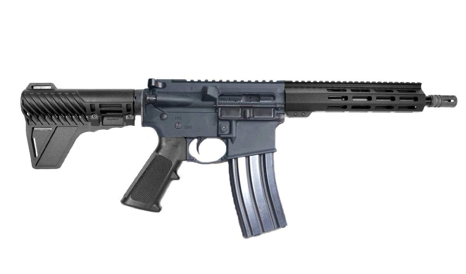 Image of P2A PATRIOT 10.5" 350 Legend 1/16 Pistol Length Melonite M-LOK Pistol - GRAY/BLK