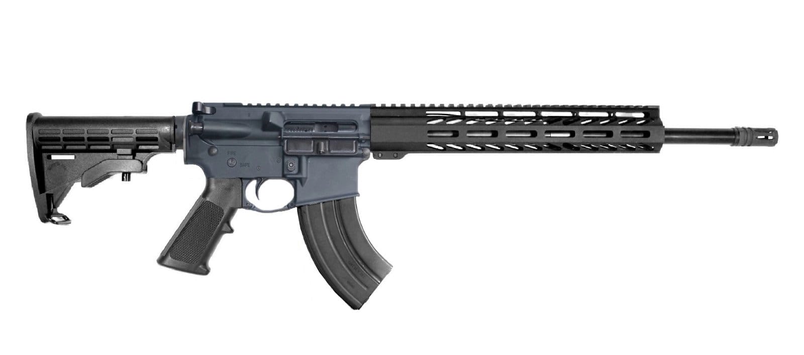 Image of P2A PATRIOT 16" 7.62x39 1/10 Carbine Length Melonite M-LOK Rifle - GRAY/BLK