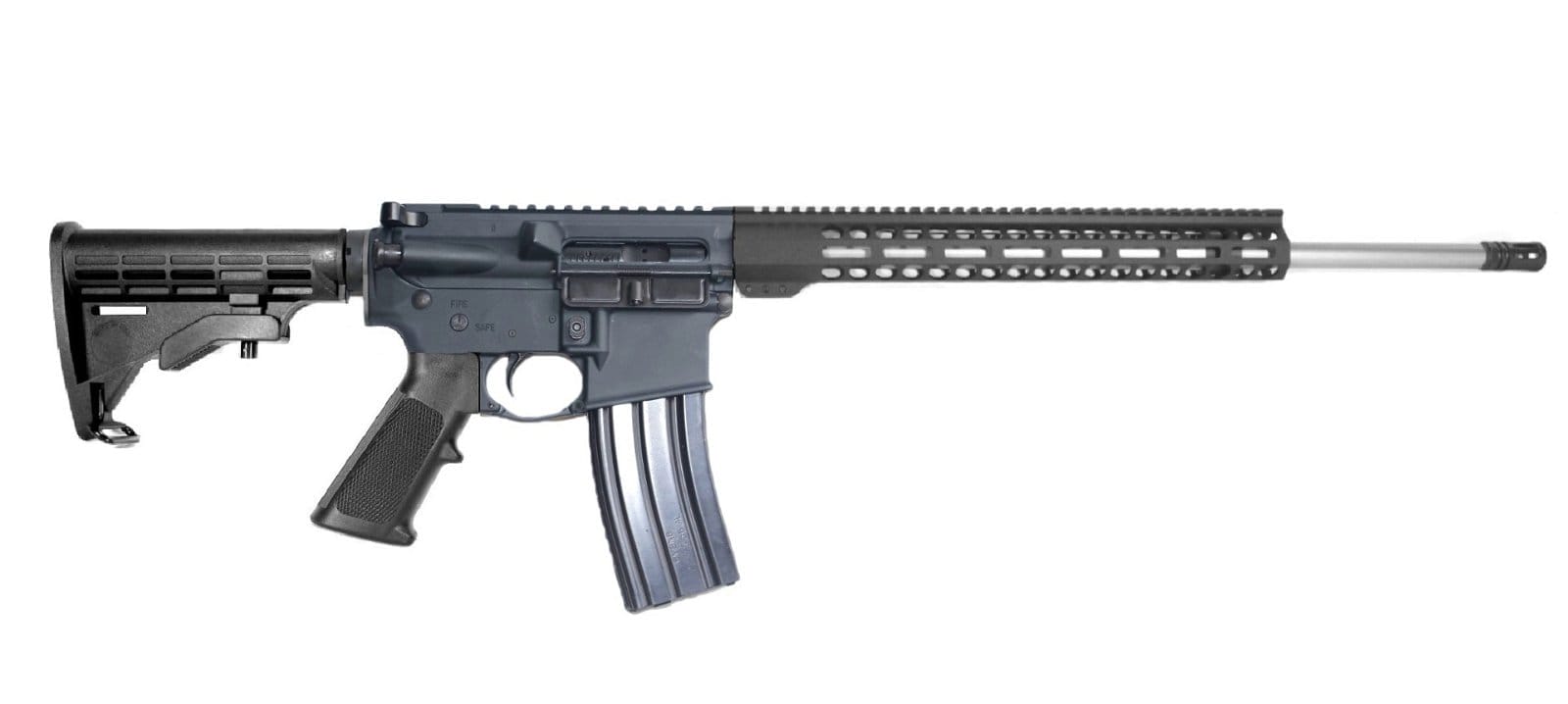 Image of P2A PATRIOT 22" 223 Wylde 1/7 Rifle Length Stainless Premium Rifle - GRAY/BLK